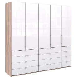 Wohnen Schränke|Kleiderschränke*Kombi Kleiderschrank mit 12 Schubkästen - Bosays