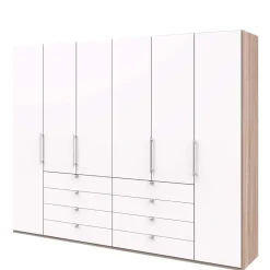 Wohnen Kleiderschränke|Kleiderschränke*Kombi Kleiderschrank mit Schubkästen und Falttüren - Vaclyn