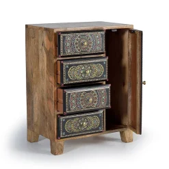 Wohnen Boho Style Möbel|Orientalische Möbel*Kombi Kommode mit Mandala Malereien Front - Marike