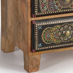Wohnen Boho Style Möbel|Orientalische Möbel*Kombi Kommode mit Mandala Malereien Front - Marike