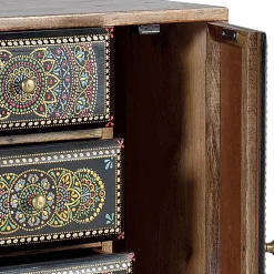Wohnen Boho Style Möbel|Orientalische Möbel*Kombi Kommode mit Mandala Malereien Front - Marike