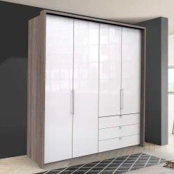 Wohnen Jugendzimmerschränke*Kombi Schlafzimmerschrank mit drei Schubladen - Empresian