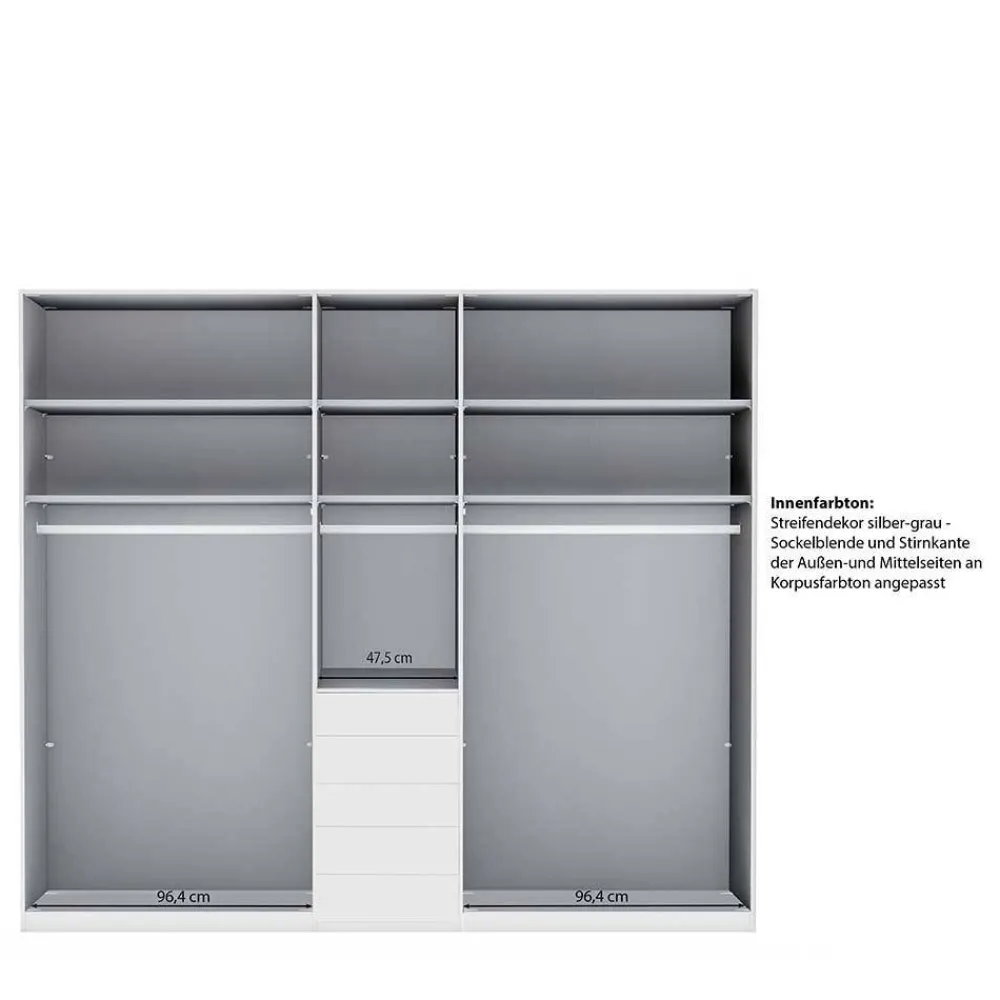 Wohnen Kombi-Drehtürenschrank 5-türig - Pascan