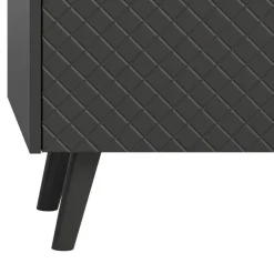 Wohnen Graue Möbel|Wohnzimmerschränke*Kombi-Highboard in Mattgrau - Natal