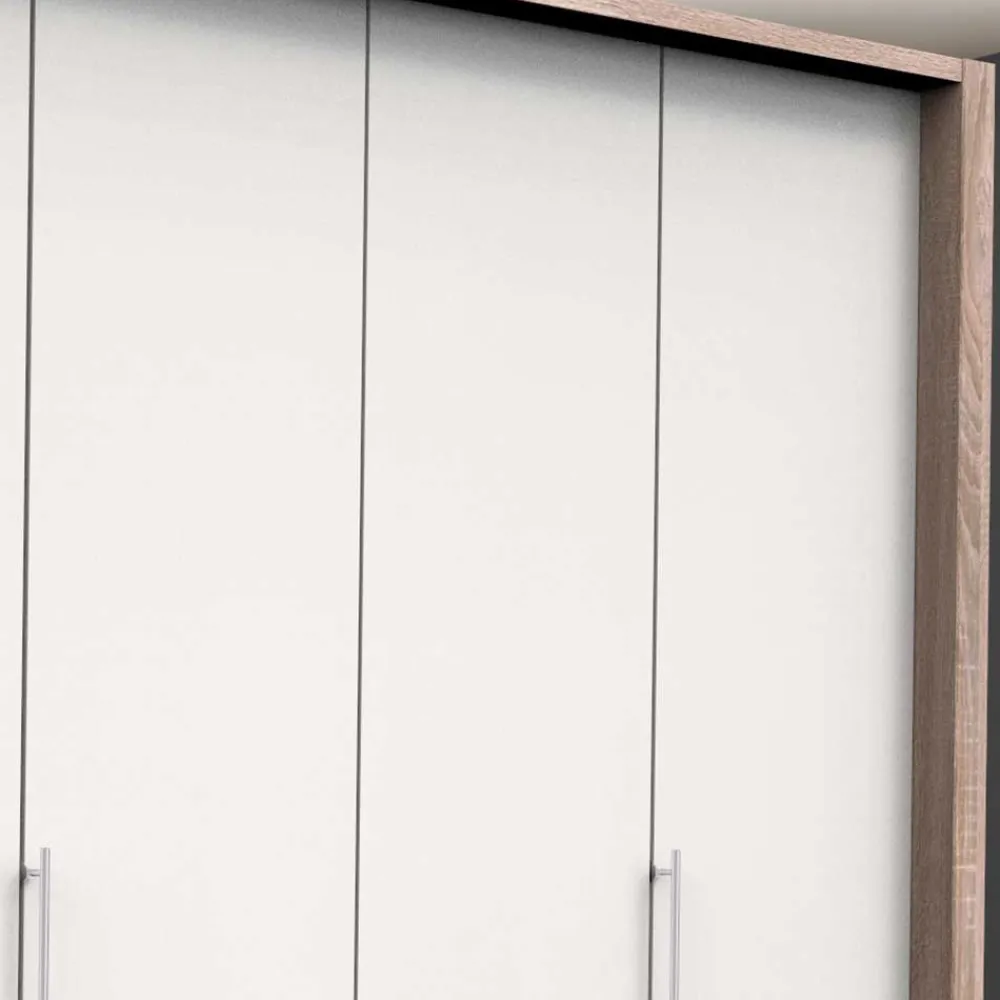 Wohnen Kombi-Kleiderschrank 3 türig & 4 Schubladen - Vaclyn