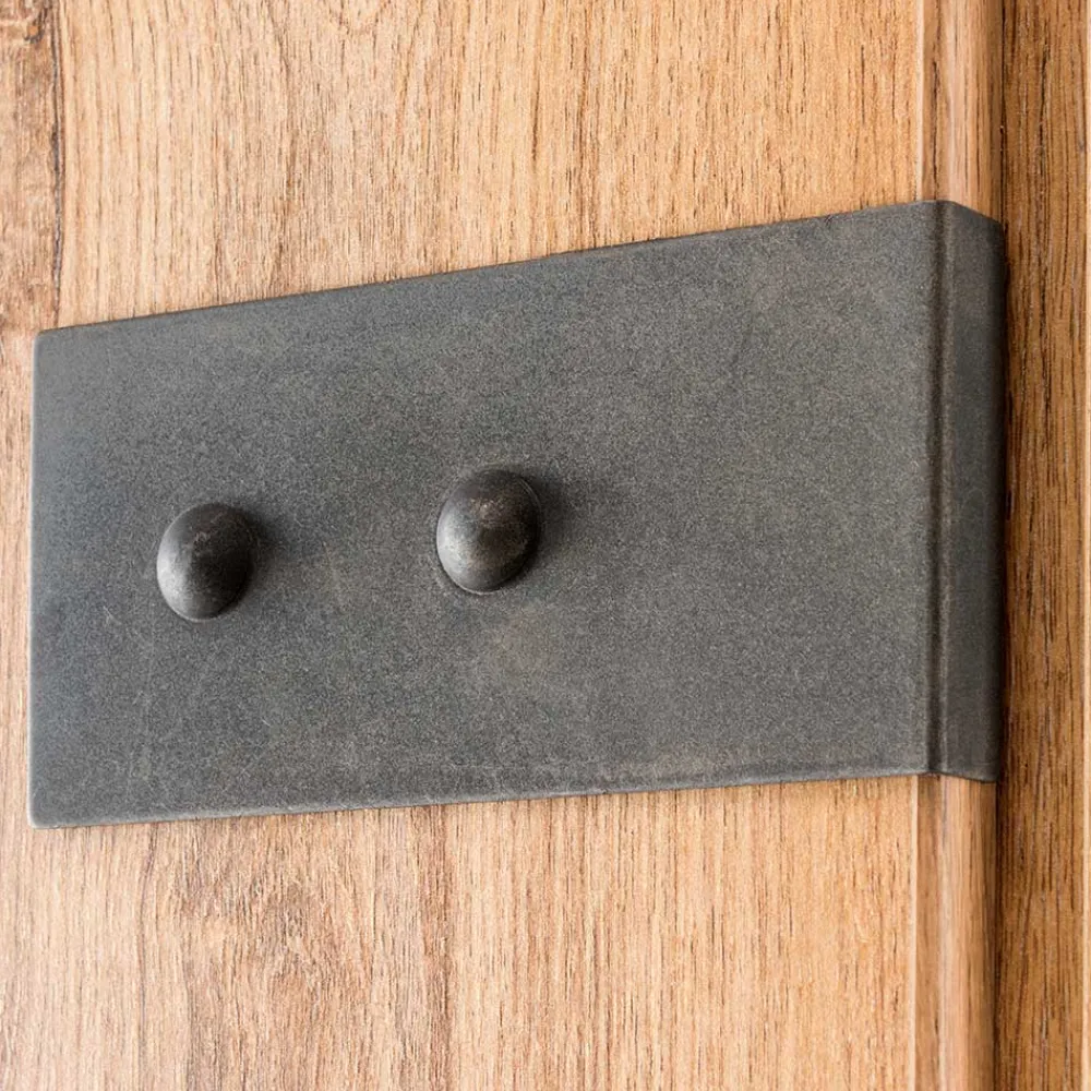 Wohnen Glasmöbel|Loft Möbel*Kombi-Kleiderschrank in Plankeneiche Dekor - Corpus