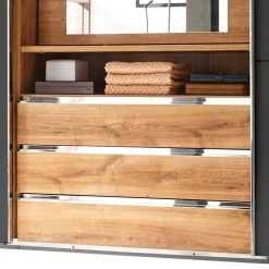 Wohnen Kombi-Kleiderschrank mit offenen Fächern - Bafata