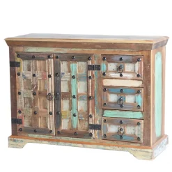 Wohnen Kombi-Kommode in farbenfrohem Shabby Chic - Kriscov