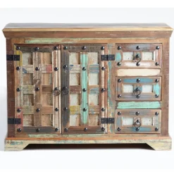 Wohnen Kombi-Kommode in farbenfrohem Shabby Chic - Kriscov