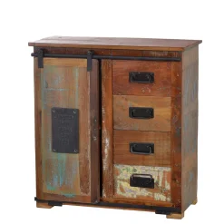 Wohnen Flurkommoden|Shabby Chic Möbel*Kombikommode Vayamos aus Altholz massiv