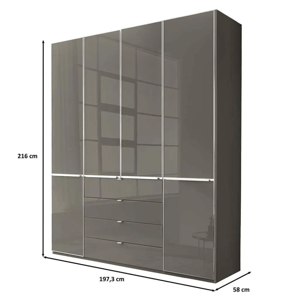 Wohnen Jugendzimmerschränke*Kombinierter Kleiderschrank in Braun - Madita