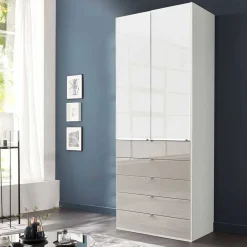 Wohnen Jugendzimmerschränke|Kleiderschränke*Kombi-Schlafzimmerschrank zweifarbig - Pascan