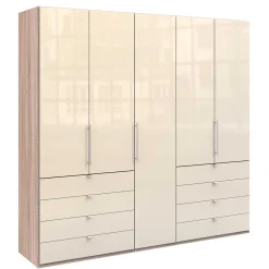 Wohnen Kleiderschränke|Kleiderschränke*Kombi-Schlafzimmerschrank in Cremefarben - Rativian