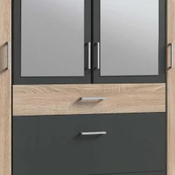 Wohnen Kombi-Schlafzimmerschrank in Eiche Sägerau - Danah