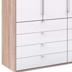 Wohnen Weiße Möbel|Jugendzimmerschränke*Kombi-Schlafzimmerschrank mit 2 Türen und 8 Schubkästen - Bosays