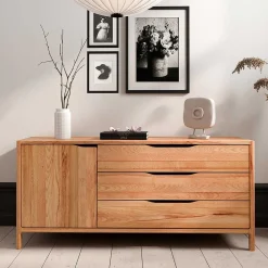 Wohnen Sideboards & Kommoden|Sideboards & Kommoden*Kombi-Sideboard mit drei Schubladen und Tür - Lana