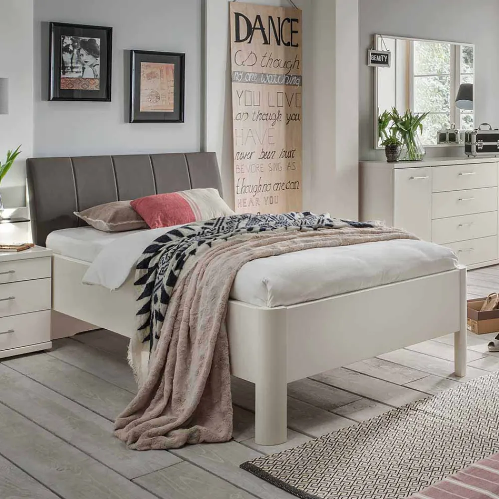 Wohnen Komfort Einzelbett Ronis in Weiß