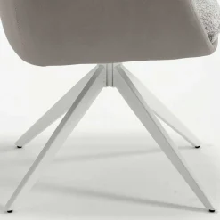 Wohnen Graue Möbel|Weiße Möbel*Komfort Esstischsessel in Grau - Basel (2er Set)