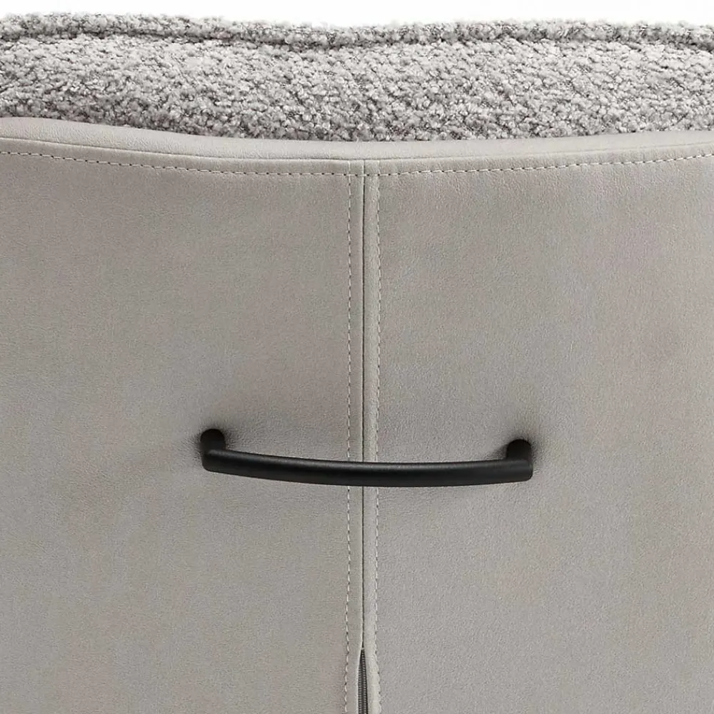 Wohnen Graue Möbel|Weiße Möbel*Komfort Esstischsessel in Grau - Basel (2er Set)