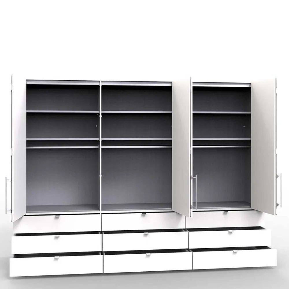 Wohnen Komfort Kleiderschrank mit drei Falttüren - Vaclyn