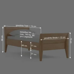 Wohnen Komfortbett Thomas aus Buche natur geölt