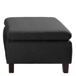 Wohnen Braune Möbel|Sessel & Hocker*Komfortsessel in Dunkelgrau und Nussbaum - Pelago