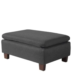 Wohnen Braune Möbel|Sessel & Hocker*Komfortsessel in Dunkelgrau und Nussbaum - Pelago