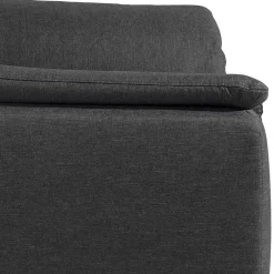 Wohnen Braune Möbel|Sessel & Hocker*Komfortsessel in Dunkelgrau und Nussbaum - Pelago