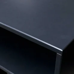 Wohnen Braune Möbel|Wohnzimmer-Regale*Kommode - Plattenregal in Schwarz - Daan