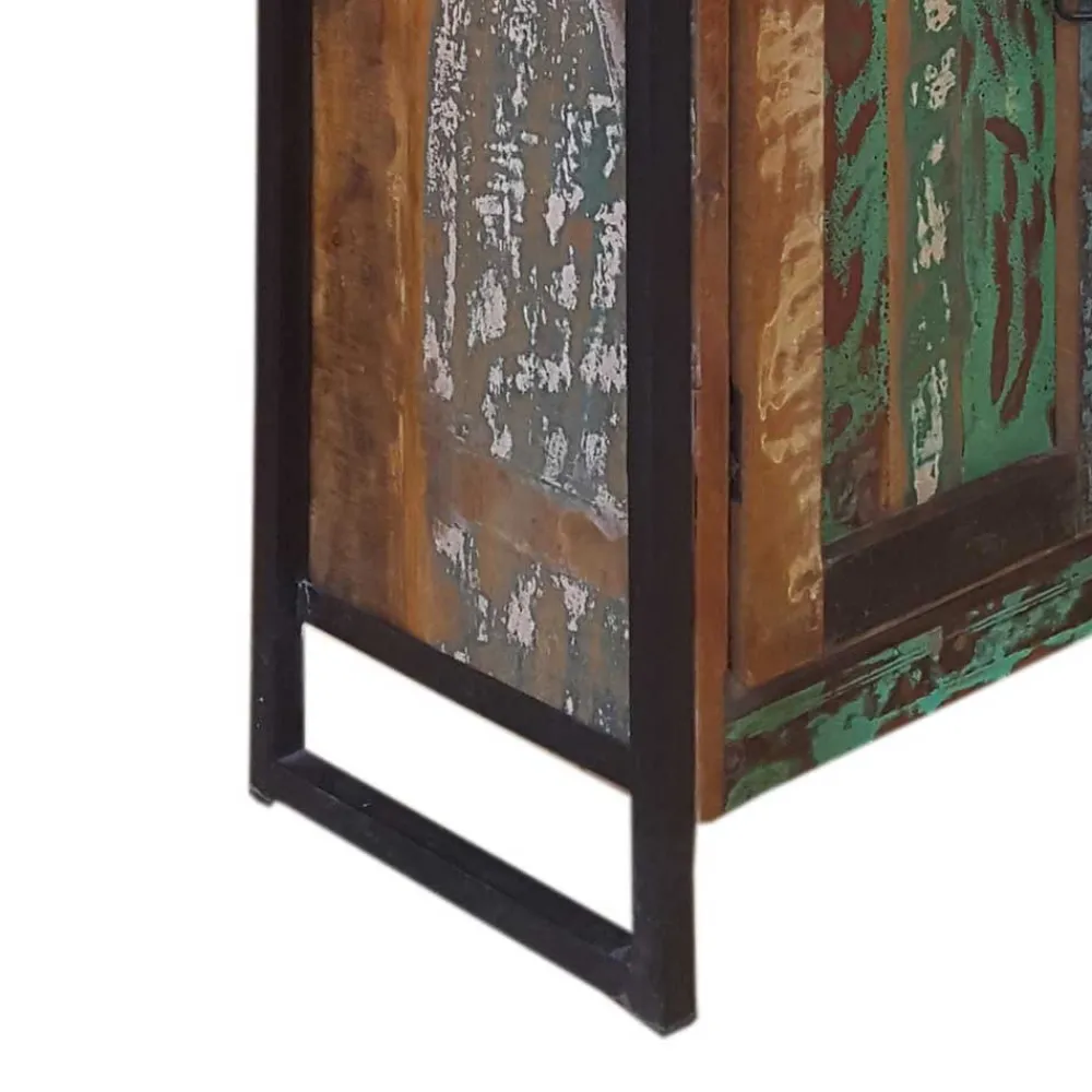 Wohnen Landhausmöbel|Küchenschränke*Kommode Ensley in Schwarz Bunt