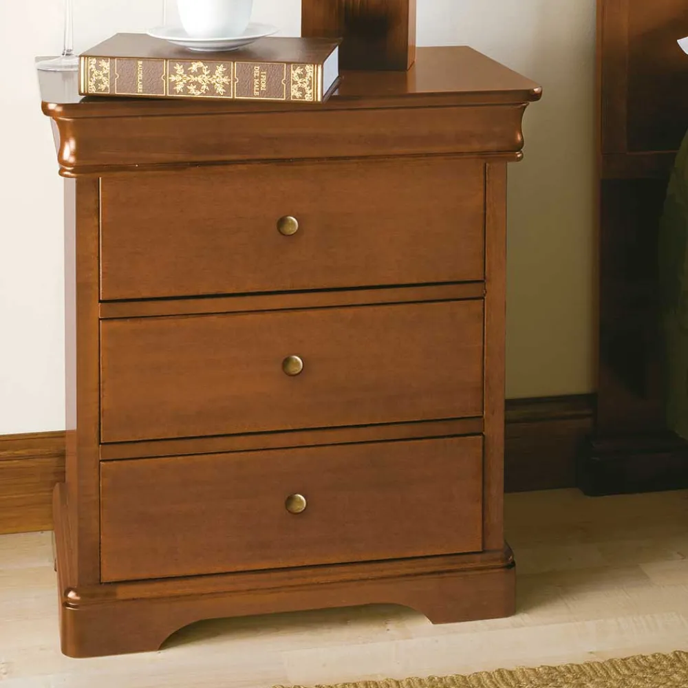 Wohnen Kommode im klassischen Design in Nussbaum - Lemerzi