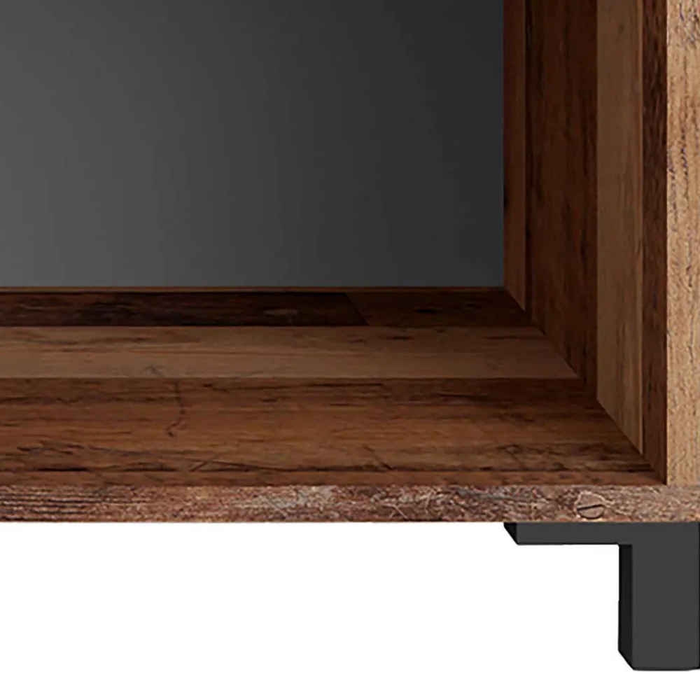 Wohnen Kommode in Altholz Optik & Anthrazit - Bosco