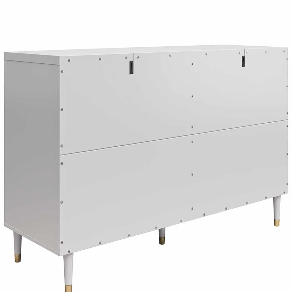 Wohnen Küchenschränke|Sideboards*Kommode in Hellgrau mit Gold - Imano