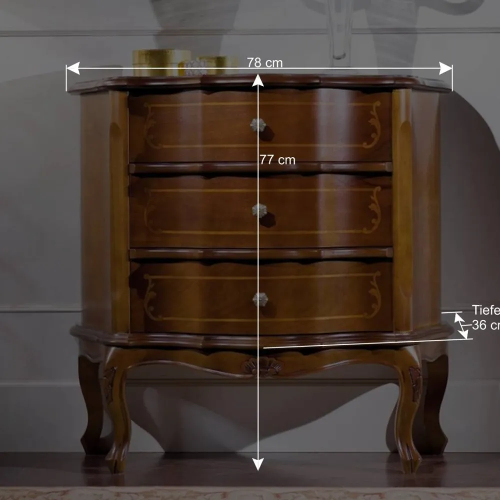 Wohnen Kommode in Nussbaum Dentro italienischer Stil