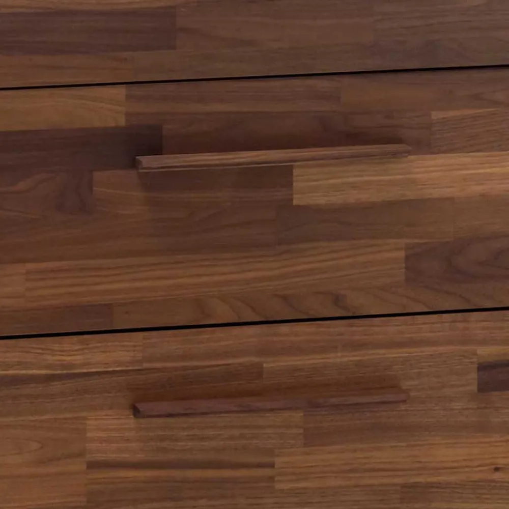 Wohnen Kommode in Nussbaum und Beton Optik - Giolia