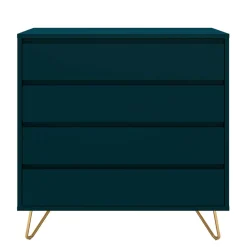 Wohnen Skandinavische Möbel|Sideboards & Kommoden*Kommode in Petrol mit kurzen Hairpin Legs - Clamps