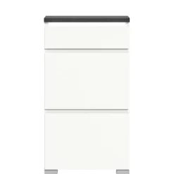 Wohnen Schuhschränke*Kommode mit Schublade und zwei Schuhklappen - Suad