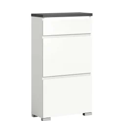 Wohnen Schuhschränke*Kommode mit Schublade und zwei Schuhklappen - Suad