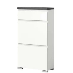 Wohnen Schuhschränke*Kommode mit Schublade und zwei Schuhklappen - Suad