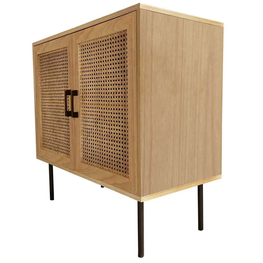 Wohnen Kommode mit Wiener Geflecht Türen - Esholda