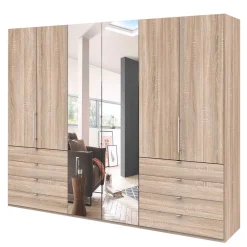 Wohnen Kleiderschränke|Kleiderschränke*Kompakt Kleiderschrank mit Spiegel mittig - Zayun