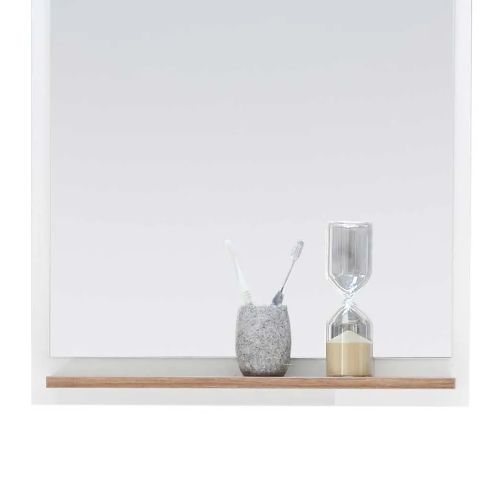 Wohnen Badezimmer Komplett*Kompakte Badmöbel im Skandi Design - Timur (dreiteilig)