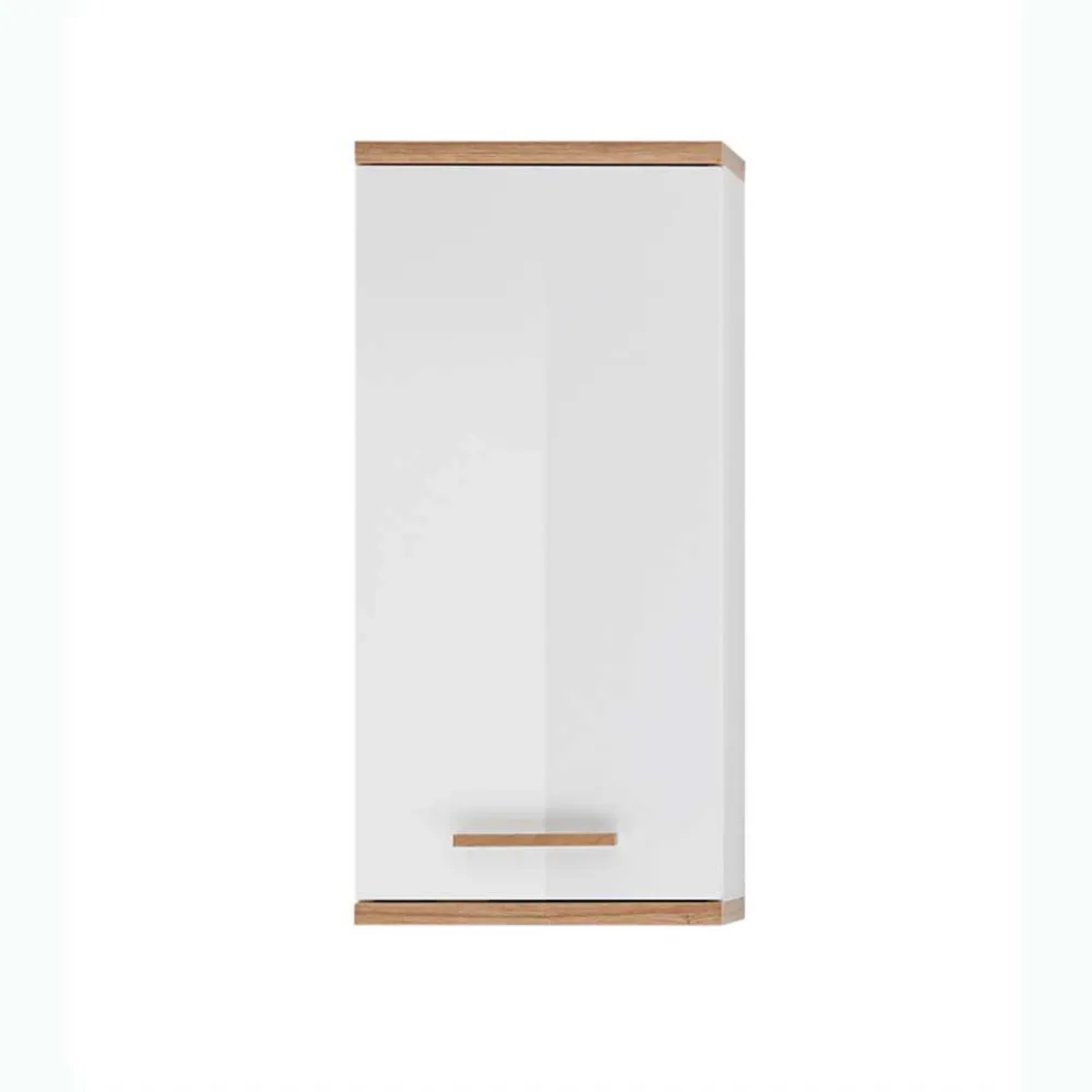 Wohnen Badezimmer Komplett*Kompakte Badmöbel im Skandi Design - Timur (dreiteilig)