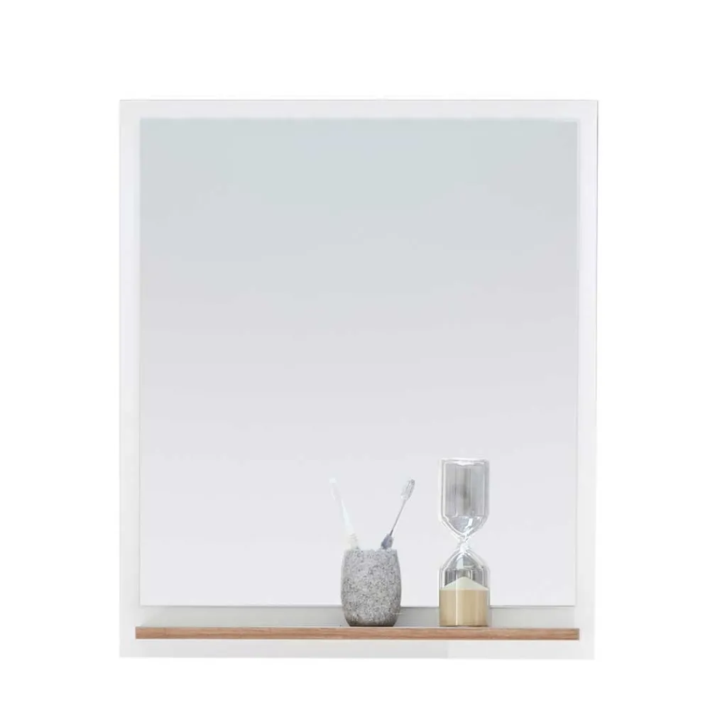 Wohnen Badezimmer Komplett*Kompakte Badmöbel im Skandi Design - Timur (dreiteilig)