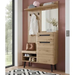 Wohnen Kompakte Garderobe im Skandi Design - Olcian