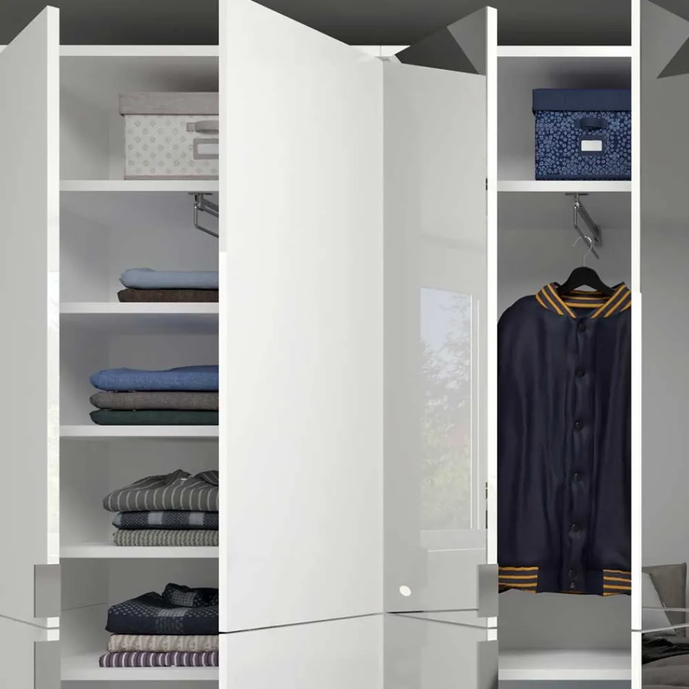 Wohnen Jugendzimmerschränke*Kompakte Schrank Kombi 12-türig - Ejulia (dreiteilig)