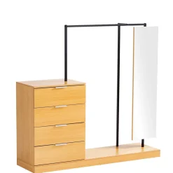 Wohnen Garderoben|Garderoben*Kompakte Standgarderobe mit Spiegel - Jannick