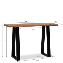 Wohnen Bürotische*Kompakter Design-Schreibtisch 118x41 cm - Invedito