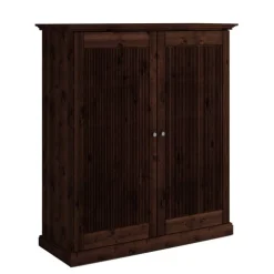 Wohnen Braune Möbel|Kleiderschränke*Kompakter Kleiderschrank im Modern-Country-Style - Nauizia