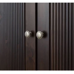 Wohnen Braune Möbel|Kleiderschränke*Kompakter Kleiderschrank im Modern-Country-Style - Nauizia